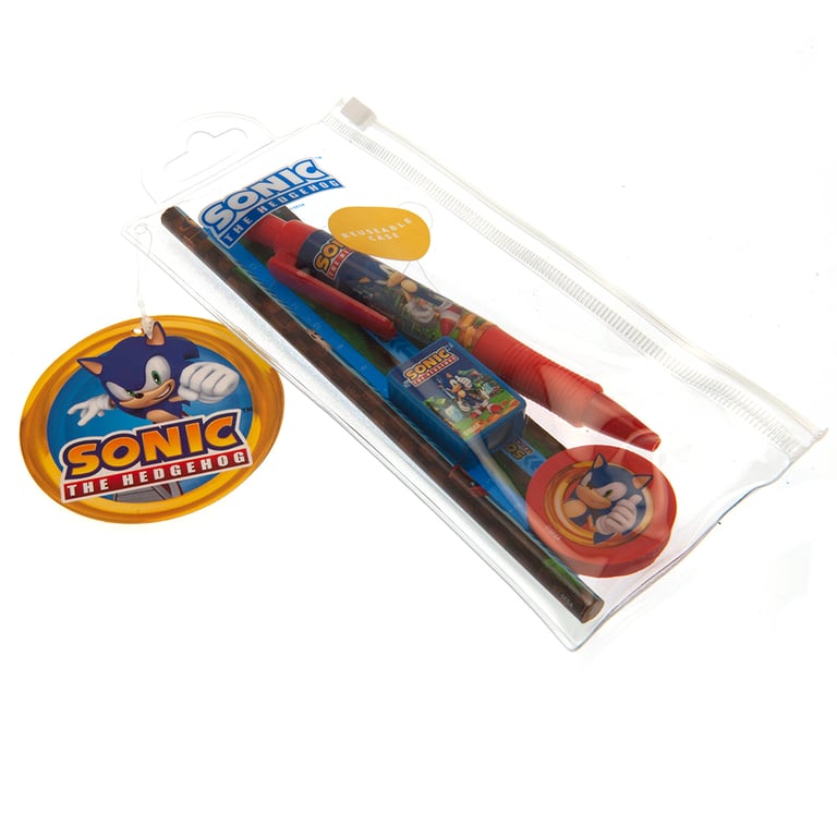 Sonic The Hedgehog 5-Piece Colourful Stationery Set