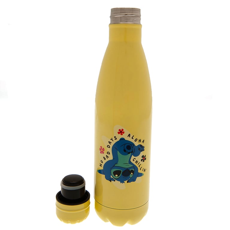 Lilo & Stitch Stainless Steel Thermal Flask - 24hr Temperature Control & Screw Top Lid