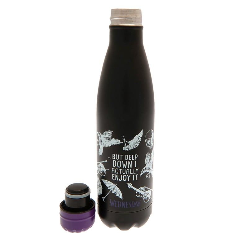 Wednesday 24hr Thermal Insulated Stainless Steel Flask - Purple Lid Vacuum Flask