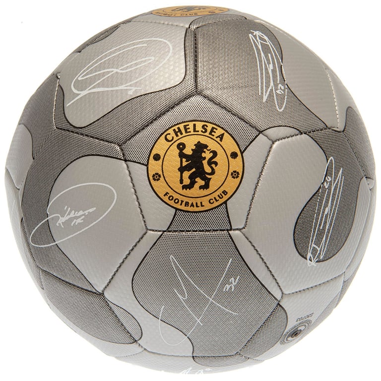 Chelsea FC 32 Panel Metallic Silver Camo Sig Football