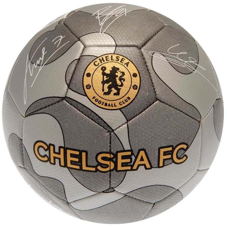 Chelsea FC 32 Panel Metallic Silver Camo Sig Football