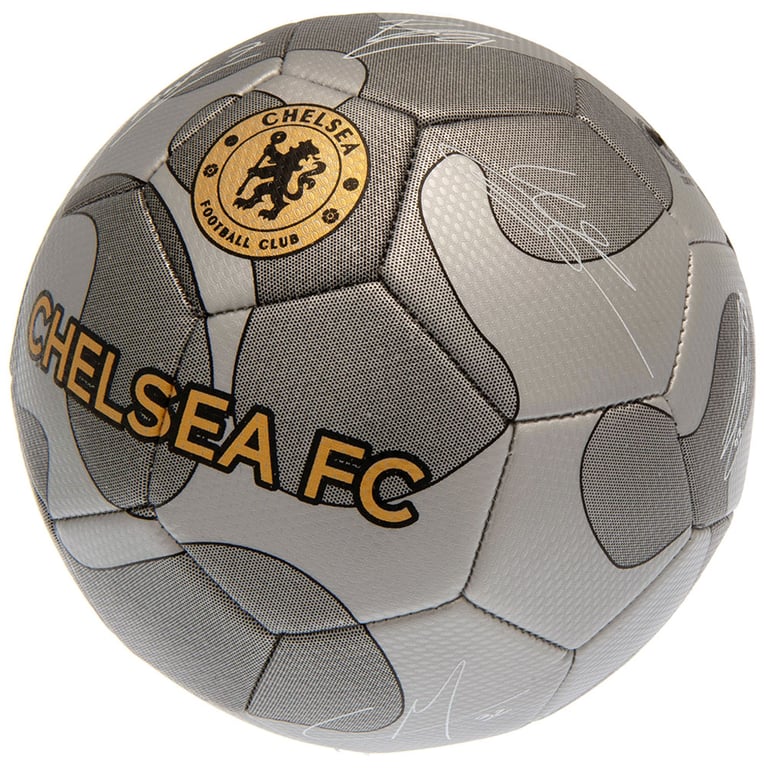 Chelsea FC 32 Panel Metallic Silver Camo Sig Football