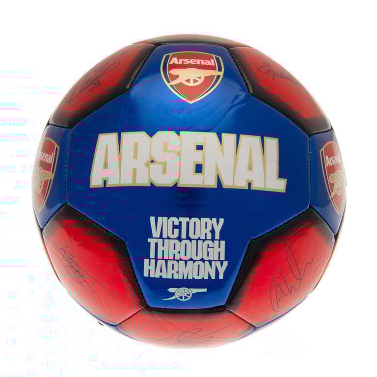 Arsenal FC Sig 26 Panel Skill Practice Ball with Official Player Signatures