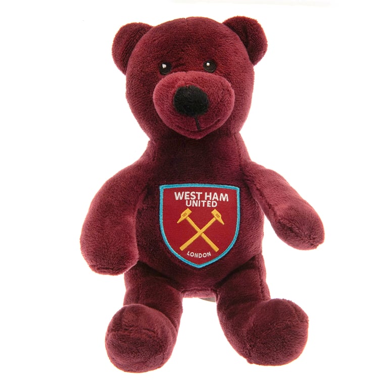 West Ham United FC Solid Bear - 100 Polyester Plush Football Club Crest Bear
