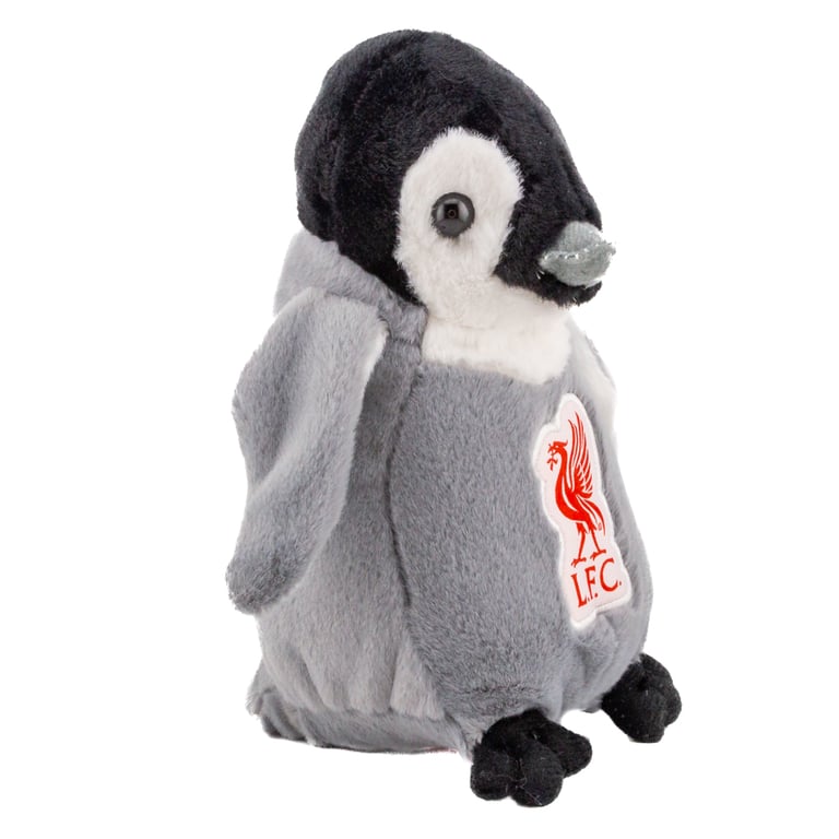 Liverpool FC Plush Penguin - Soft Cuddly 100 Polyester Toy Featuring LFC Liverbird Crest