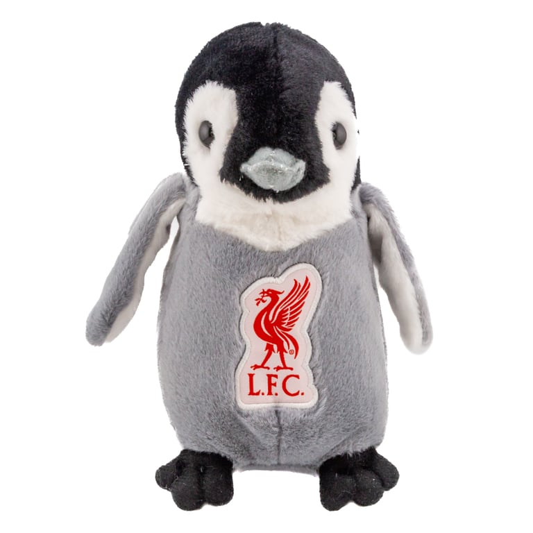 Liverpool FC Plush Penguin - Soft Cuddly 100 Polyester Toy Featuring LFC Liverbird Crest