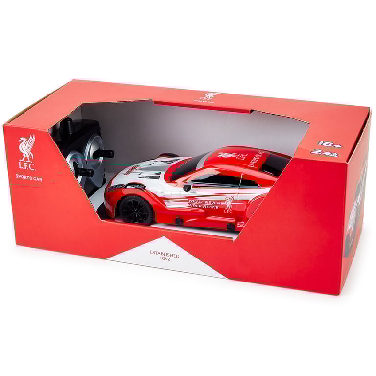 Liverpool FC 1:24 Scale Radio Controlled Sportscar with Xenon Headlights and Dual Racing Capability