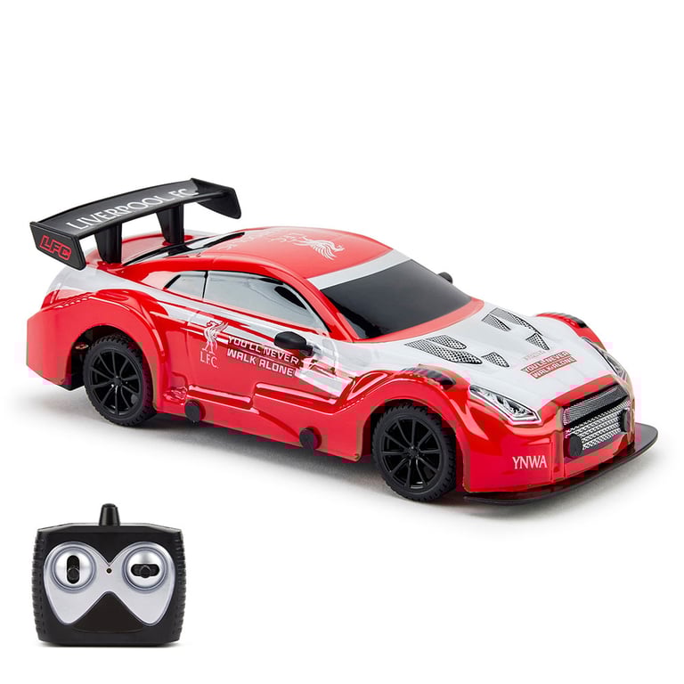 Liverpool FC 1:24 Scale Radio Controlled Sportscar with Xenon Headlights and Dual Racing Capability