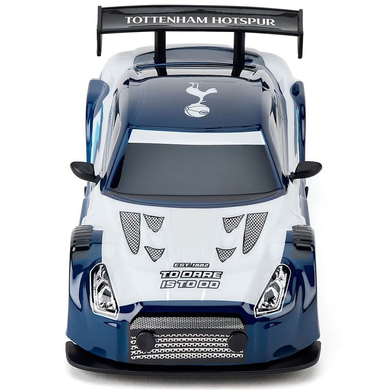 Tottenham Hotspur FC 1:24 Scale Radio Controlled Sportscar - Dual Racing Experience with LED Headlights and Remote Control