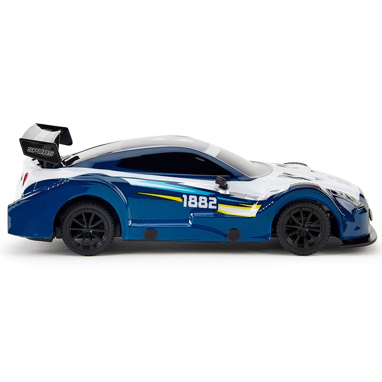 Tottenham Hotspur FC 1:24 Scale Radio Controlled Sportscar - Dual Racing Experience with LED Headlights and Remote Control
