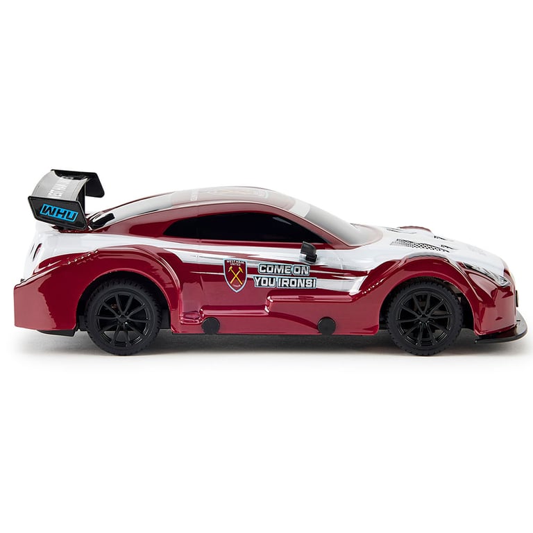 West Ham United FC 1:24 Scale Radio Controlled Sportscar with Remote Control and Xenon LED Headlights