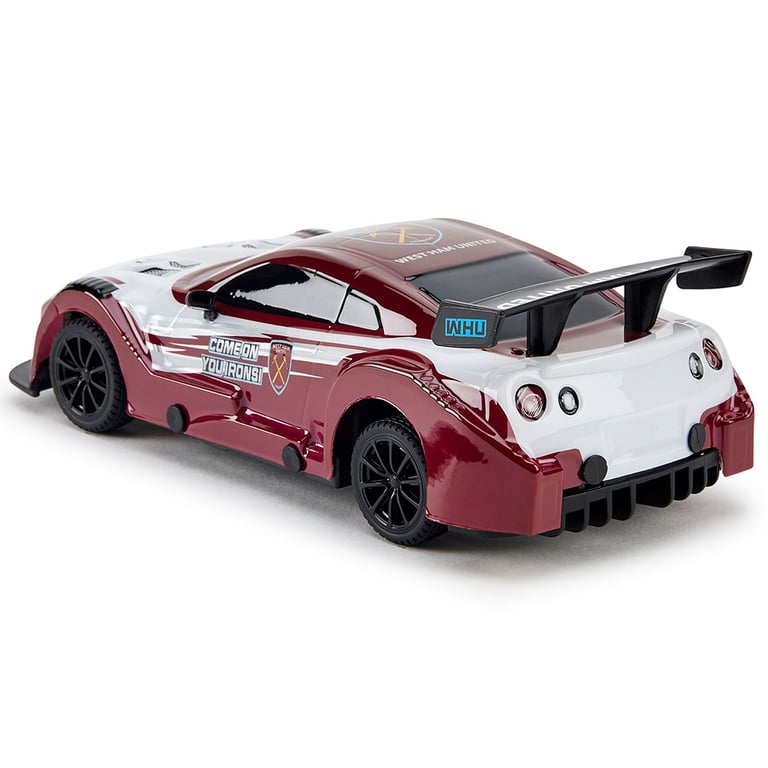 West Ham United FC 1:24 Scale Radio Controlled Sportscar with Remote Control and Xenon LED Headlights