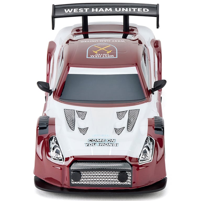 West Ham United FC 1:24 Scale Radio Controlled Sportscar with Remote Control and Xenon LED Headlights