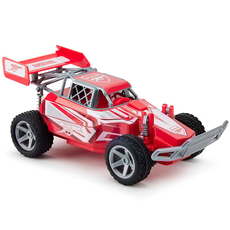 Arsenal FC 1:18 Scale Remote Control Speed Buggy with Xenon Headlights and Dual Racing Capability