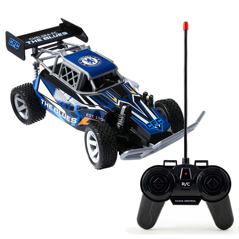Chelsea FC 1:18 Scale Remote Control Speed Buggy with LED Lights and 4-Way Control