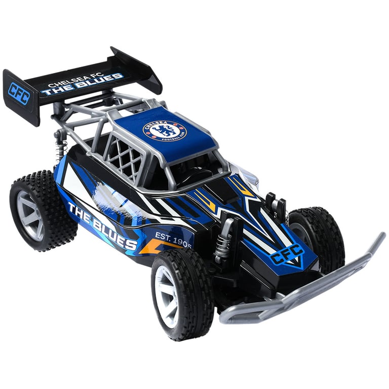 Chelsea FC 1:18 Scale Remote Control Speed Buggy with LED Lights and 4-Way Control