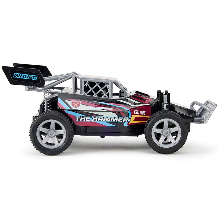 West Ham United FC 1:18 Scale Remote Control Speed Buggy with Dual Racing Experience and Xenon LED Headlights