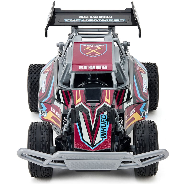 West Ham United FC 1:18 Scale Remote Control Speed Buggy with Dual Racing Experience and Xenon LED Headlights