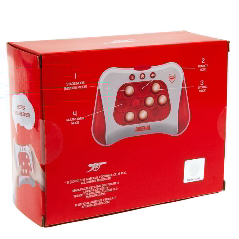Arsenal FC Pop Puzzle Game - Handheld Fidget Toy with Multiplayer Mode and Memory Challenge