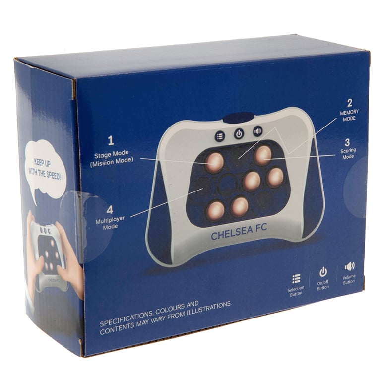 Chelsea FC Pop Puzzle Game - Handheld Fidget Toy for Kids in Memory Mode & Multiplayer