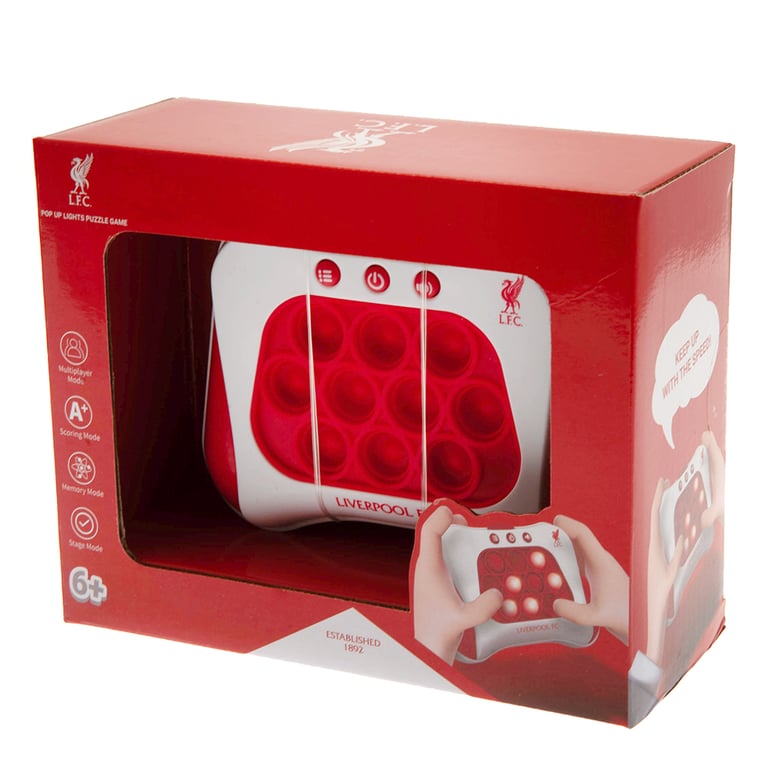 Liverpool FC Pop Puzzle Game - Handheld Multiplayer Sensory Fidget Toy for Kids