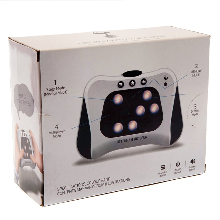 Tottenham Hotspur FC Handheld Fidget Puzzle Game - Memory Mode & Multiplayer Fun