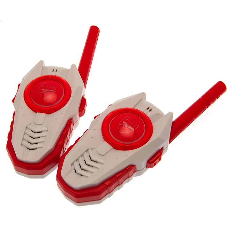 Arsenal FC Red and White 3 Pack Walkie Talkie Set for Outdoor Communication