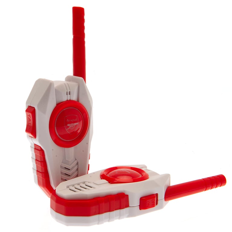 Arsenal FC Red and White 3 Pack Walkie Talkie Set for Outdoor Communication