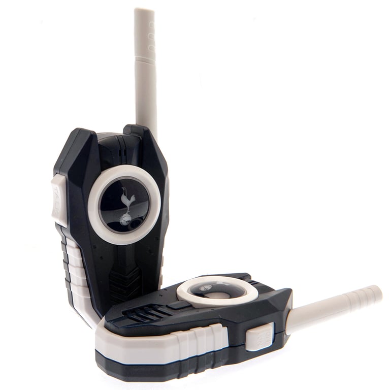 Tottenham Hotspur FC Navy White Walkie Talkie Set - Compact Outdoor Communication Device