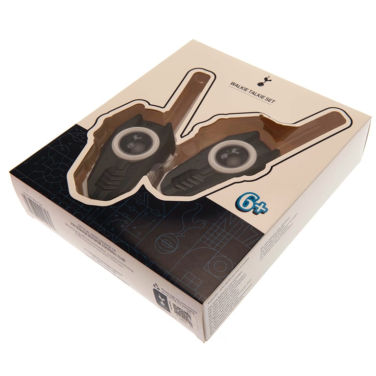 Tottenham Hotspur FC Navy White Walkie Talkie Set - Compact Outdoor Communication Device