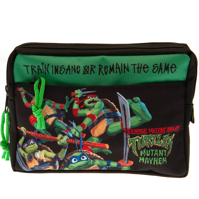 Teenage Mutant Ninja Turtles Multi Pocket Pencil Case - Official TMNT Stationery Holder and Storage Solution