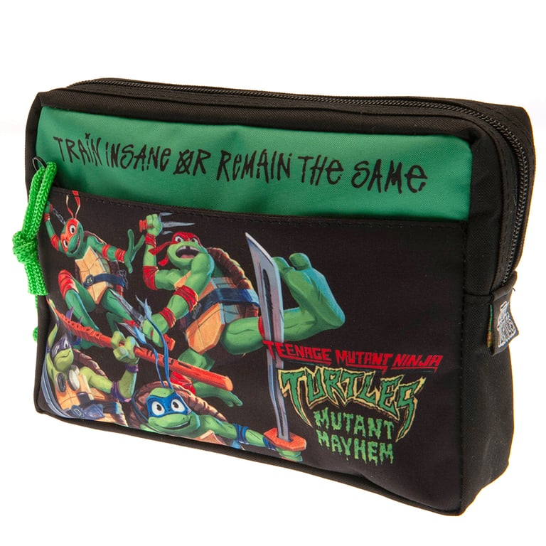 Teenage Mutant Ninja Turtles Multi Pocket Pencil Case - Official TMNT Stationery Holder and Storage Solution