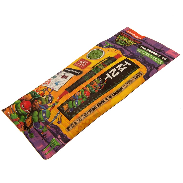 Teenage Mutant Ninja Turtles 6pc Vibrant Stationery Set with Pen & Pencil Sharpener