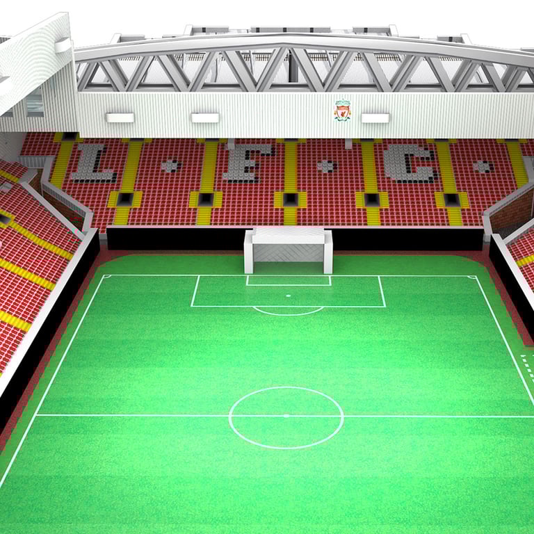 Liverpool FC 3D Anfield Road Stadium Puzzle - 142 Piece Home Decor Challenge for Kids and Football Fans