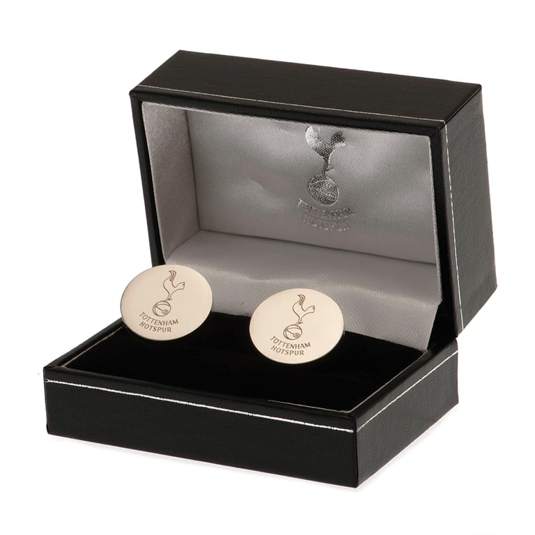 Tottenham Hotspur Stainless Steel Chrome Finish Crest Cufflinks