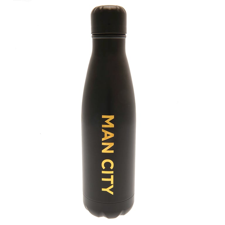 Manchester City FC Stainless Steel 24hr Thermal Flask with Gold Crest