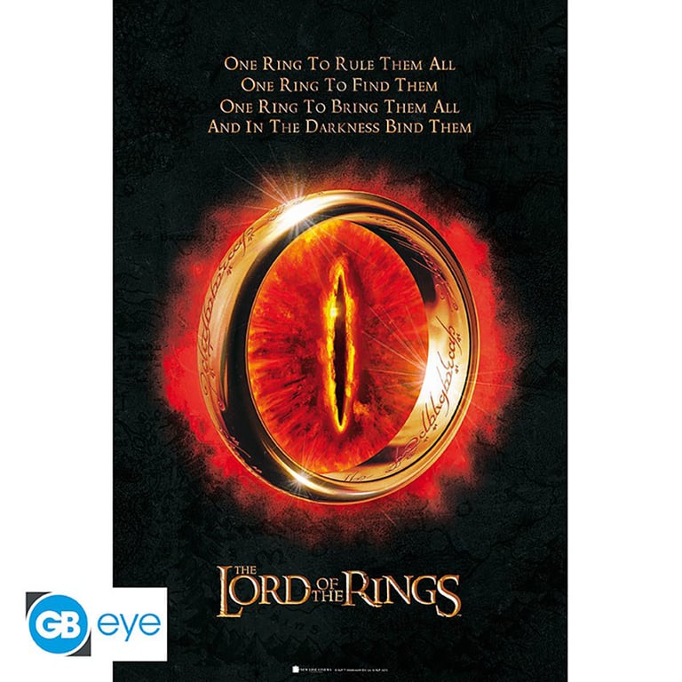 Lord of the Rings One Ring Poster, High Resolution Artwork on 150gsm Gloss Paper
