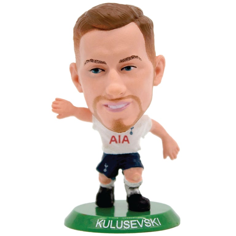 Tottenham Hotspur FC SoccerStarz Dejan Kulusevski Collectible Figurine - Classic Spurs Home Kit 5cm Tall