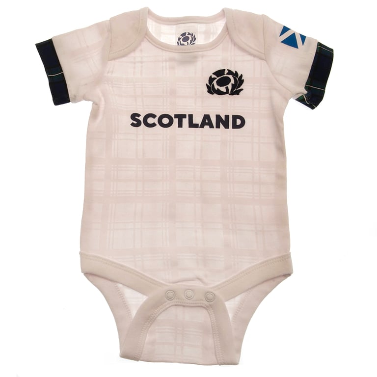 Scotland RU 2 Pack Home and Away Kit Soft Cotton Bodysuit 3/6 mths