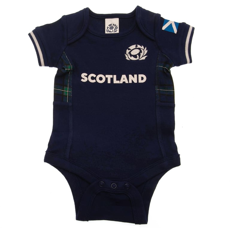 Scotland RU 2 Pack Home and Away Kit Soft Cotton Bodysuit 3/6 mths