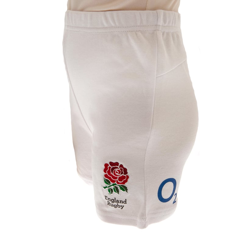 England RFU Cotton Rose Home Kit Baby Short Set (6/9 mths)