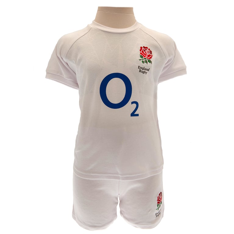England RFU Shirt & Short Set for 18/23 Months - Official Home Kit Design