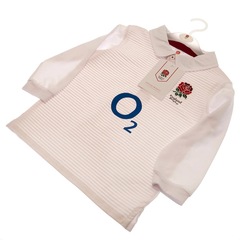 England RFU Rugby Jersey 12/18 mths Embroidered Crest Cotton Main