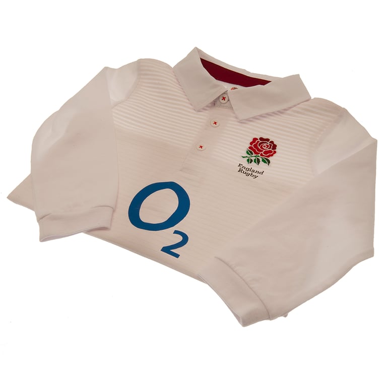 England RFU Rugby Jersey 12/18 mths Embroidered Crest Cotton Main