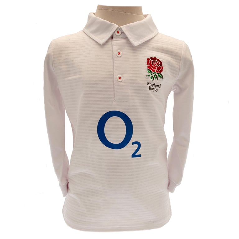 England RFU Rugby Jersey 12/18 mths Embroidered Crest Cotton Main