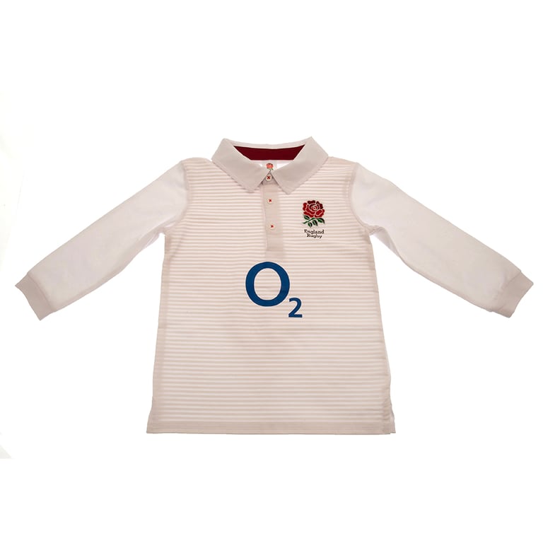 England RFU Rugby Jersey 12/18 mths Embroidered Crest Cotton Main
