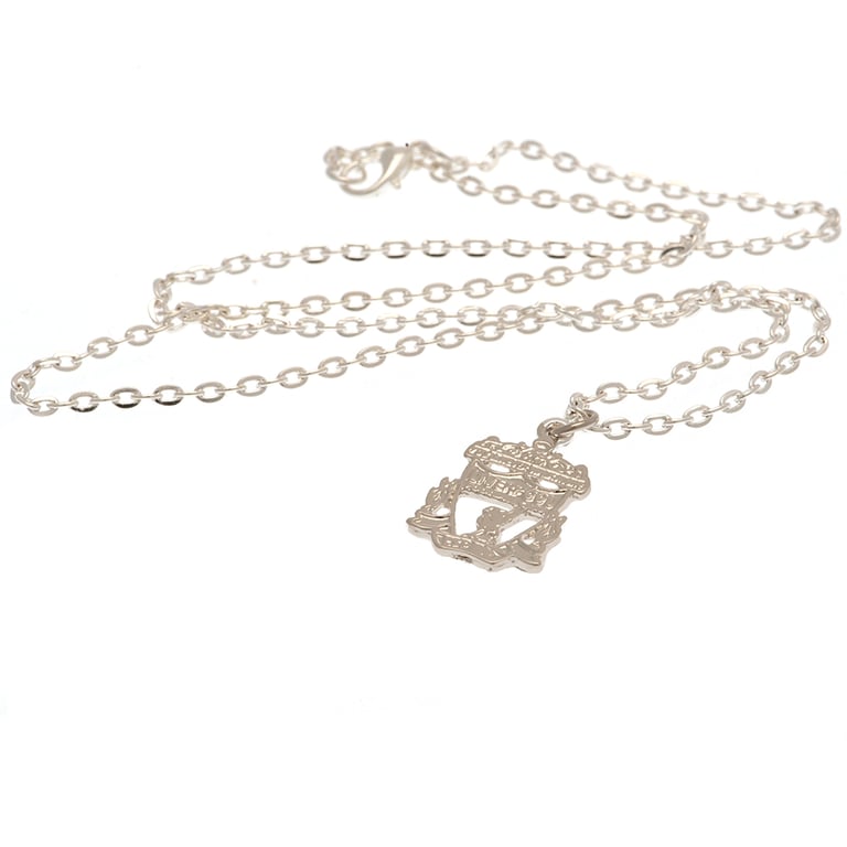 Liverpool FC Silver Plated Crest Pendant Necklace with Lobster Clasp