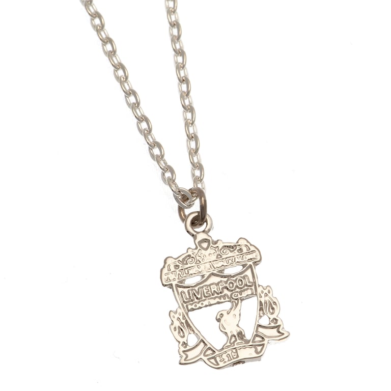 Liverpool FC Silver Plated Crest Pendant Necklace with Lobster Clasp