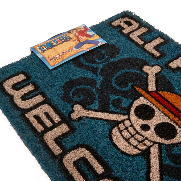 One Piece Pirate Doormat - Durable Coconut Fibre with Non-Slip PVC Base