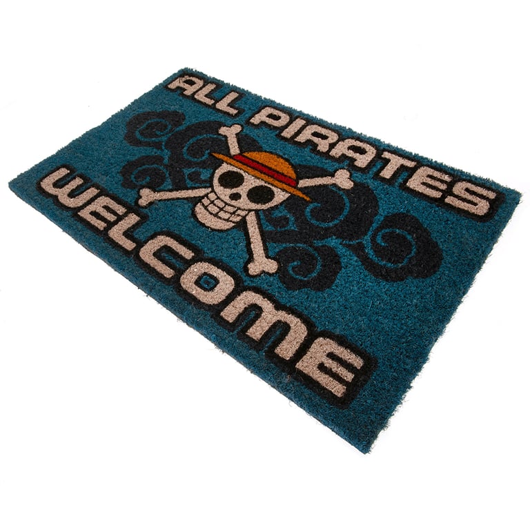One Piece Pirate Doormat - Durable Coconut Fibre with Non-Slip PVC Base